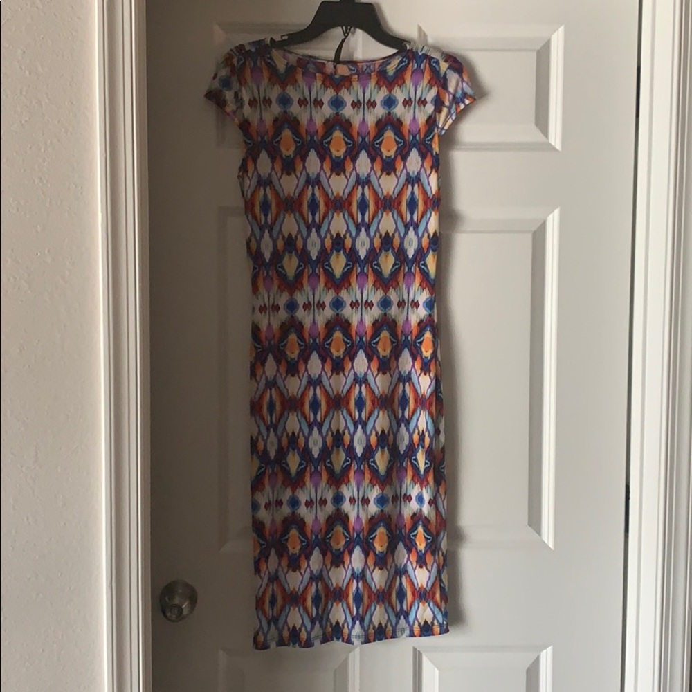 Printed Spandex Dress